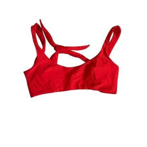 Cheeky Femme Red Swim Bra XS NWOT
